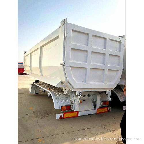 4 محور 100T مقطورة تفريغ الهيدروليكية/تفريغ Dolly مقطورة للبيع